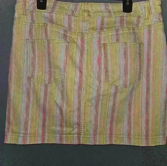 Maeve Anthropologie Womans Striped Skirt Size 16. - Picture 10 of 12